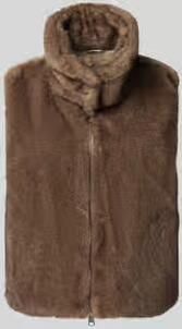 White Label Regular fit bodywarmer met imitatiebont