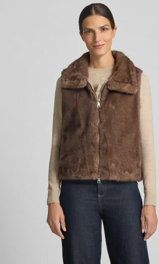 White Label Regular fit bodywarmer met imitatiebont - Foto 3