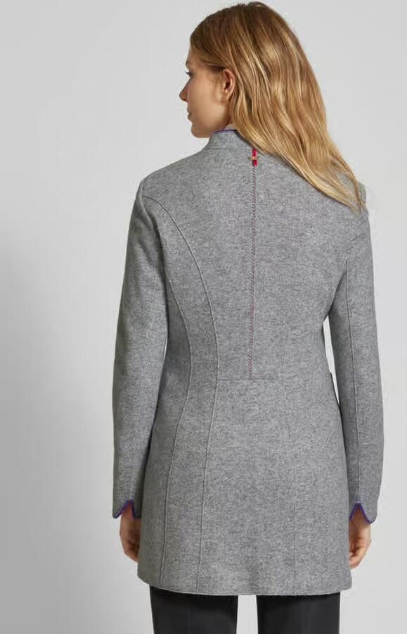 White Label Regular fit lange blazer van wolmix