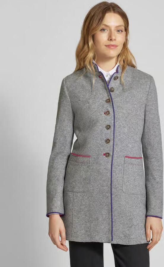 White Label Regular fit lange blazer van wolmix - Foto 2