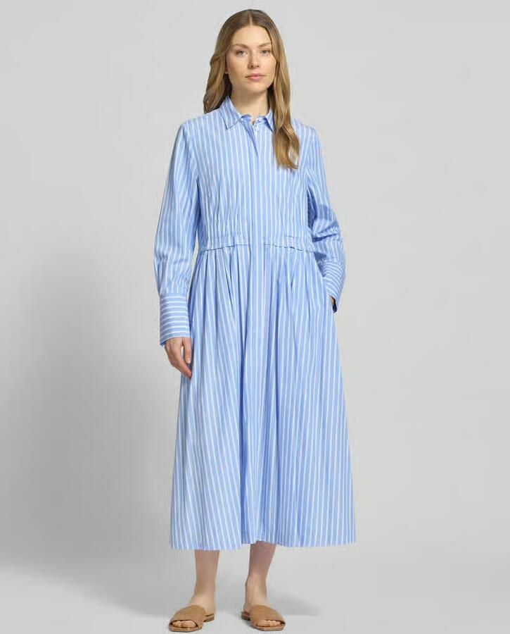 White Label regular fit midi-jurk met platte kraag - Foto 2