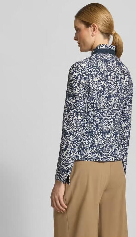 White Label slim fit blazer in all-over look met opstaande kraag - Foto 3