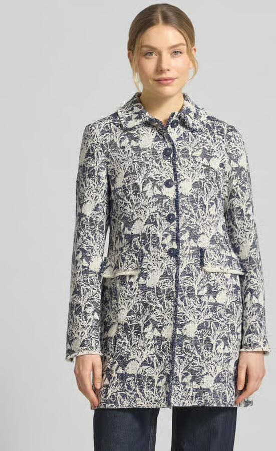 White Label slim fit blazer in allover-look met klepzakken - Foto 2