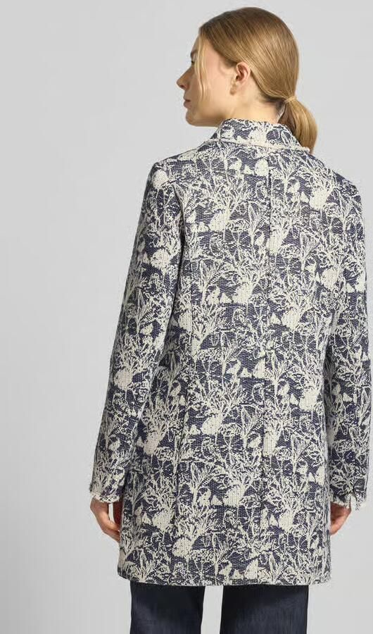 White Label slim fit blazer in allover-look met klepzakken - Foto 3