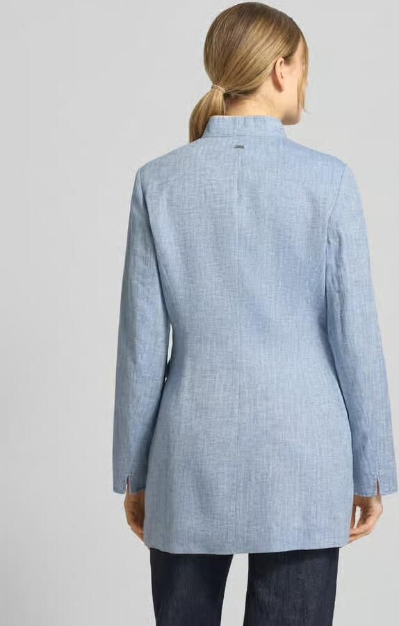 White Label slim fit blazer met klepzakken - Foto 3