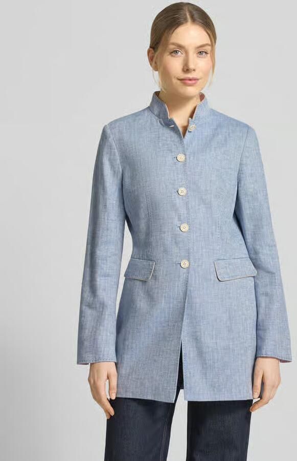 White Label slim fit blazer met klepzakken - Foto 2