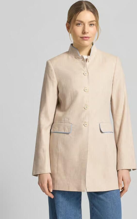 White Label slim fit blazer met klepzakken - Foto 3
