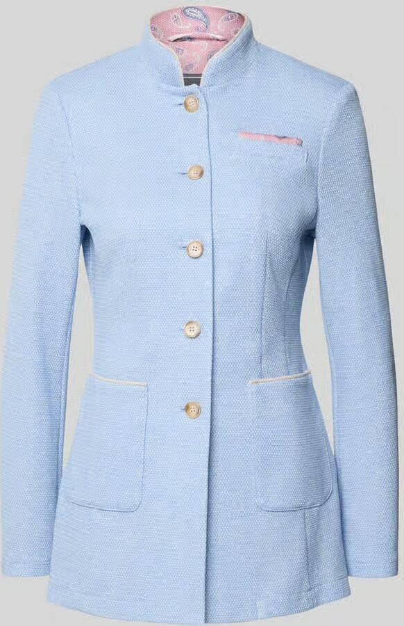 White Label slim fit blazer met opstaande kraag en opgestikte zakken