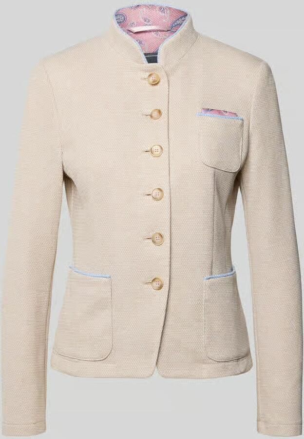 White Label slim fit blazer met opstaande kraag en opgestikte zakken