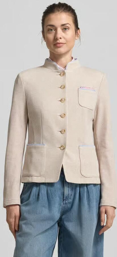 White Label slim fit blazer met opstaande kraag en opgestikte zakken - Foto 2