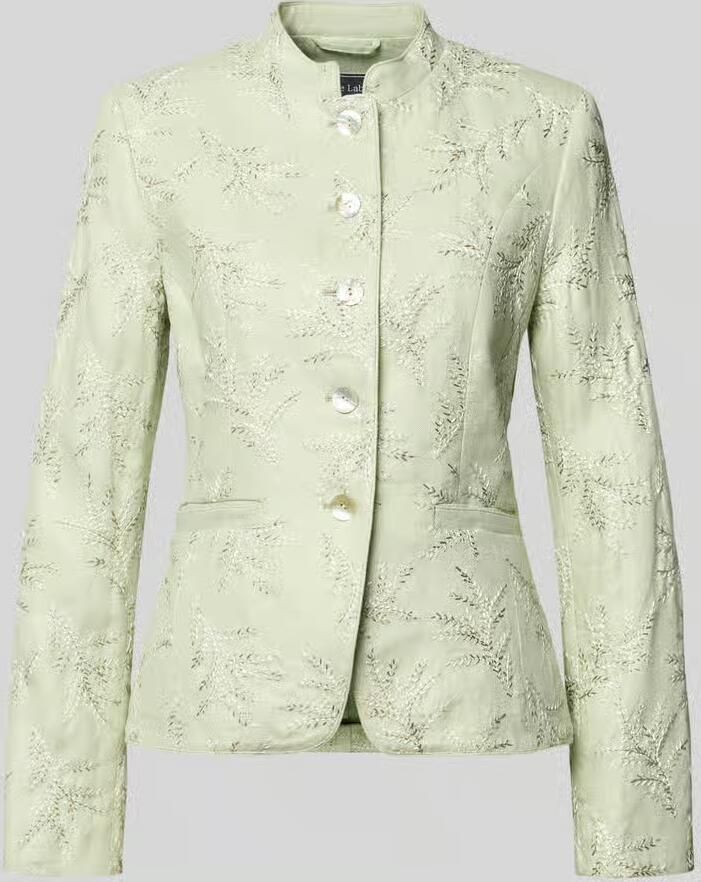 White Label slim fit blazer met stitchings en opstaande kraag - Foto 2