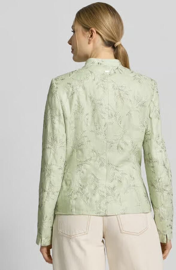 White Label slim fit blazer met stitchings en opstaande kraag