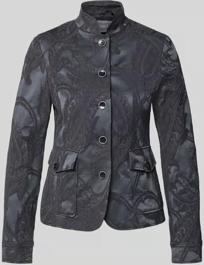 White Label Slim fit blazer van katoenmix