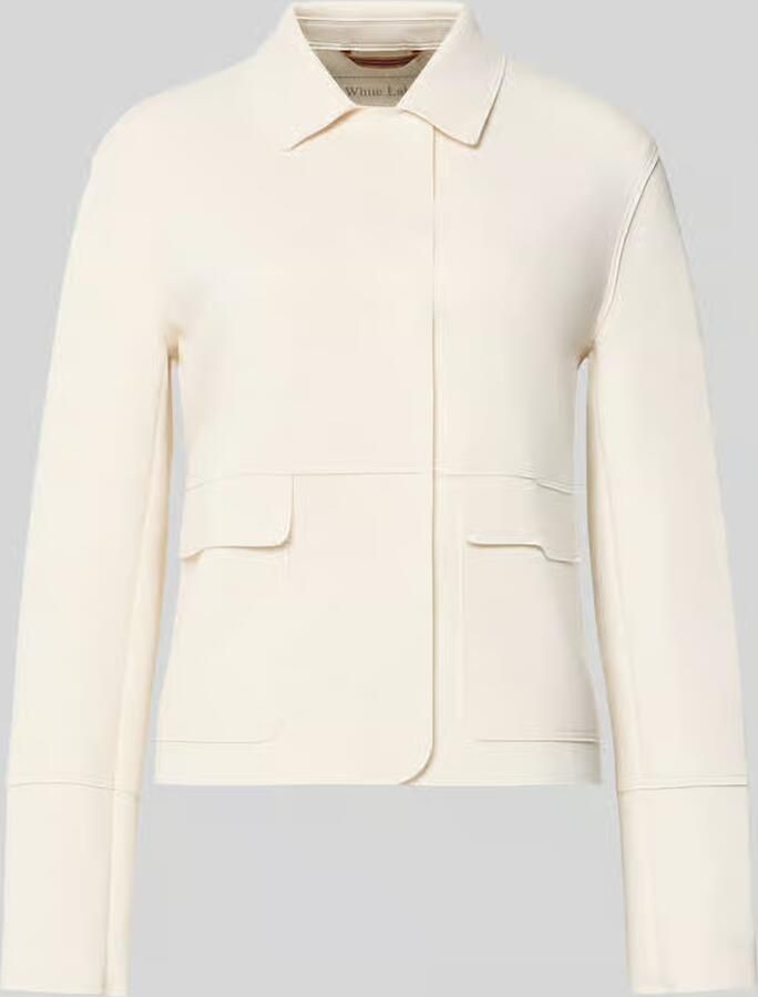 White Label Slim fit blazer van katoenmix