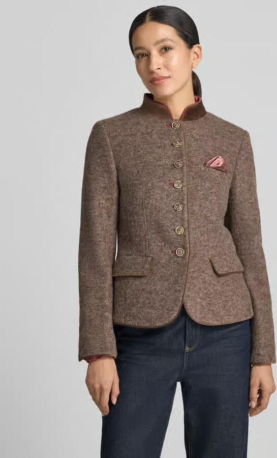 White Label Slim fit blazer van lanafleece-mix - Foto 2