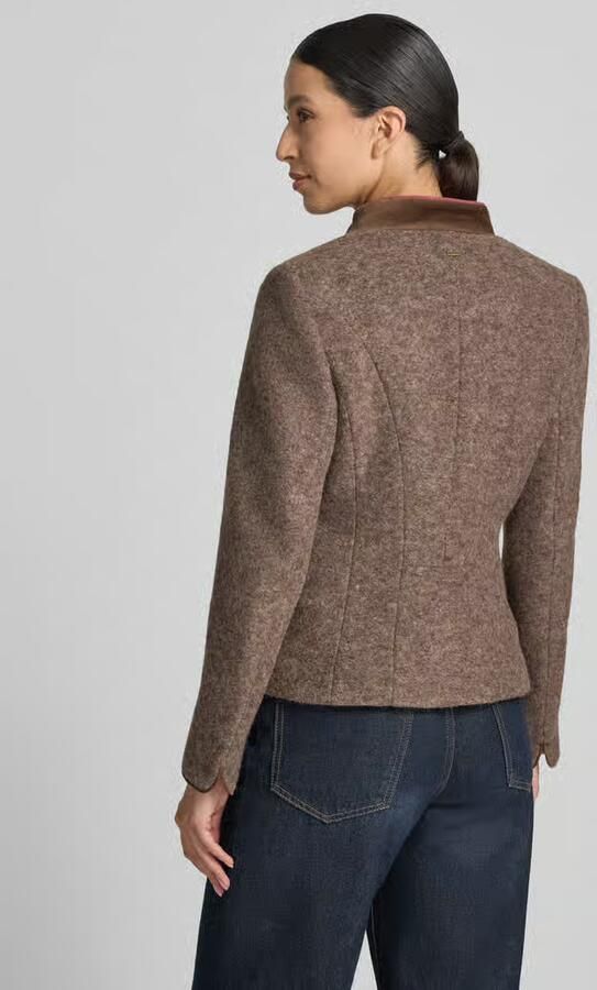 White Label Slim fit blazer van lanafleece-mix - Foto 3