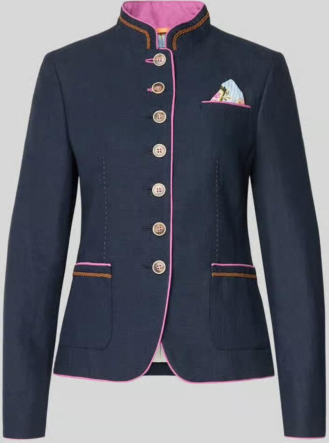 White Label slim fit blazer van linnen-katoenmix - Foto 2
