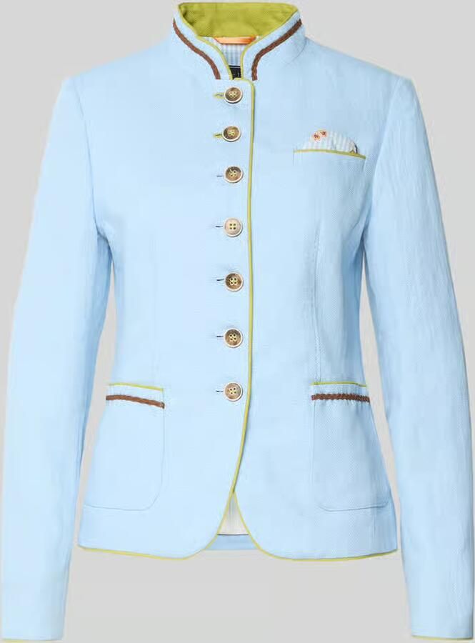 White Label slim fit blazer van linnen-katoenmix - Foto 2