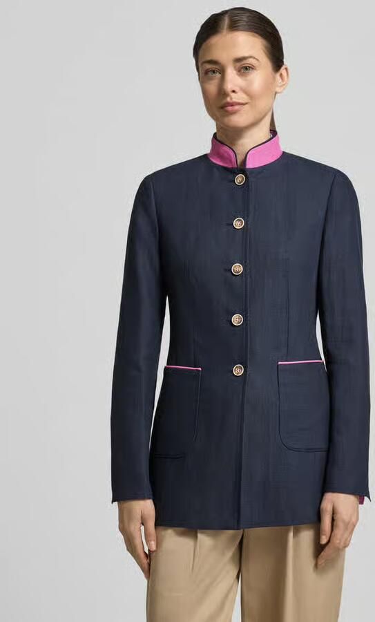 White Label slim fit blazer van linnen-katoenmix - Foto 2