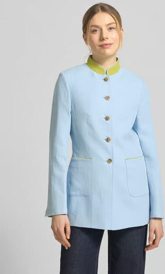 White Label slim fit blazer van linnen-katoenmix - Foto 2