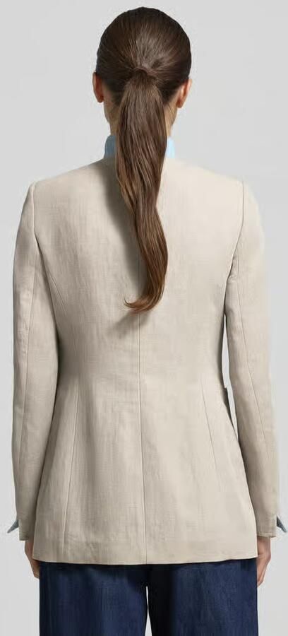 White Label slim fit blazer van linnen-katoenmix - Foto 3
