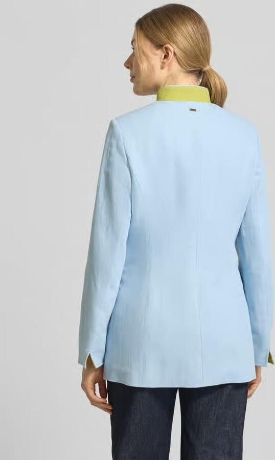 White Label slim fit blazer van linnen-katoenmix - Foto 3