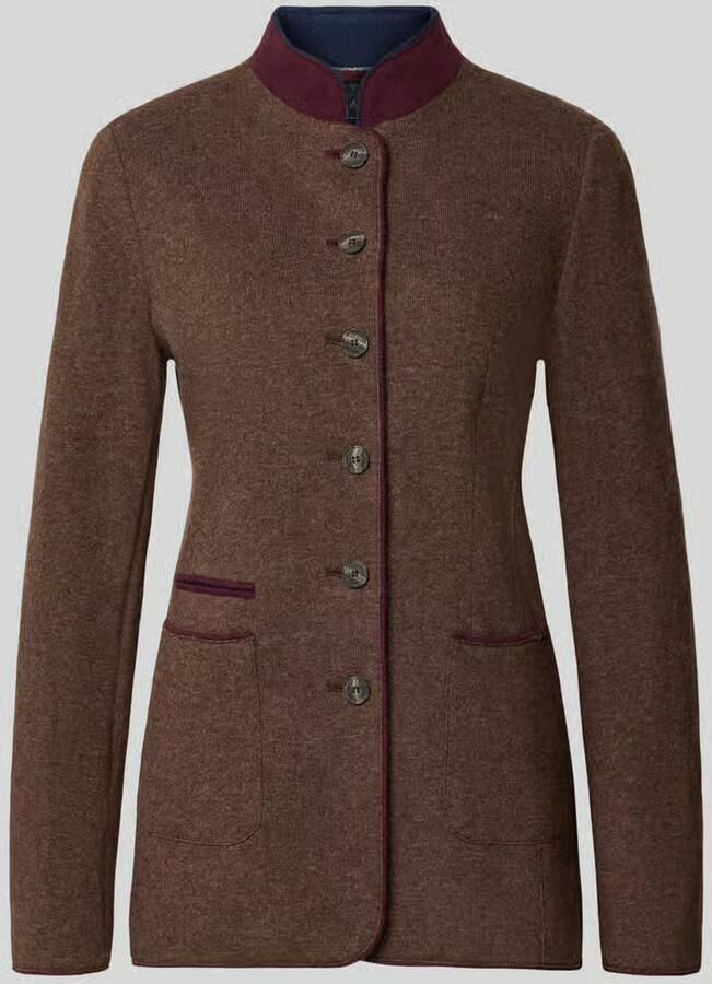 White Label Slim fit blazer van mix van lanawol met opstaande kraag
