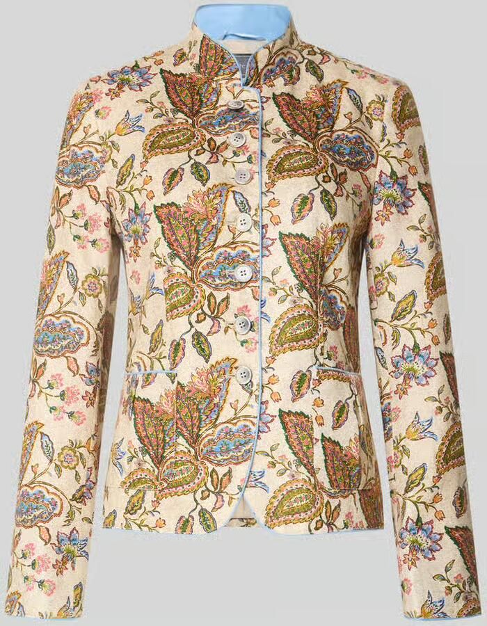 White Label slim fit blazer van puur linnen