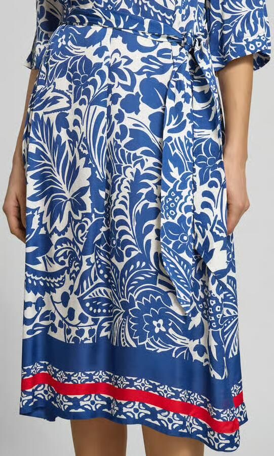 White Label Tuniekjurk van viscose met strikceintuur