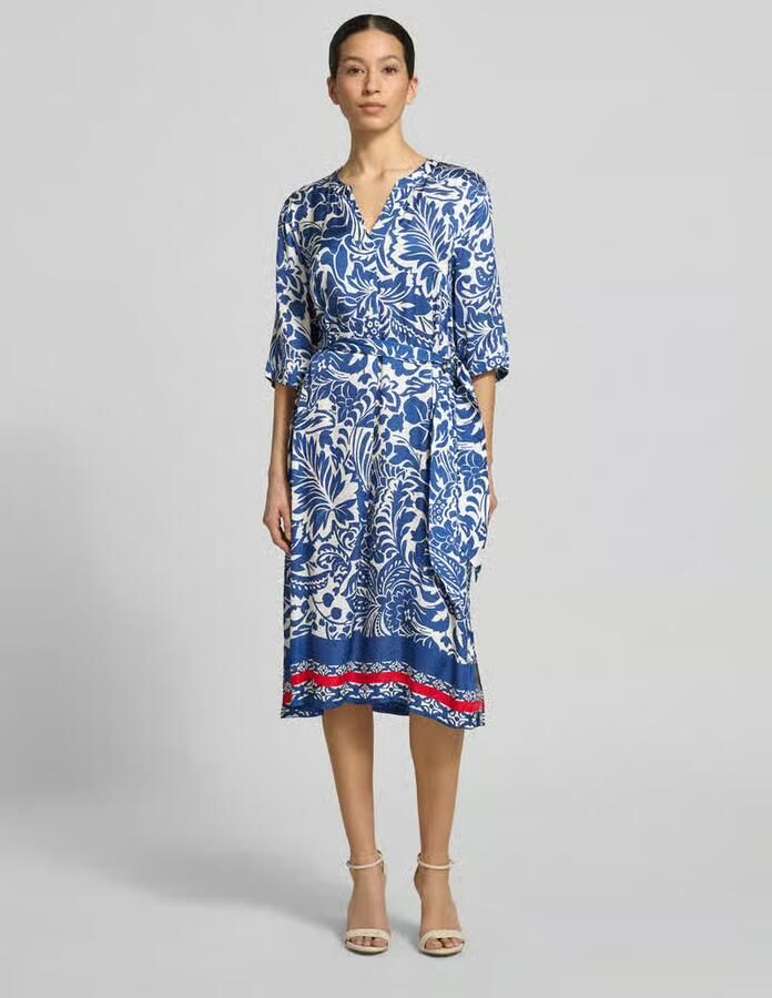 White Label Tuniekjurk van viscose met strikceintuur - Foto 2