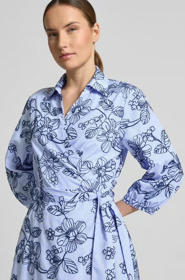 White Label Wikkeljurk met stitchings en 3 4-mouw