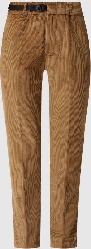 White Sand Corduroy broek met stretch model 'Marilyn'