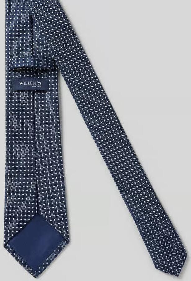 Willen Stropdas van pure zijde met labeldetail