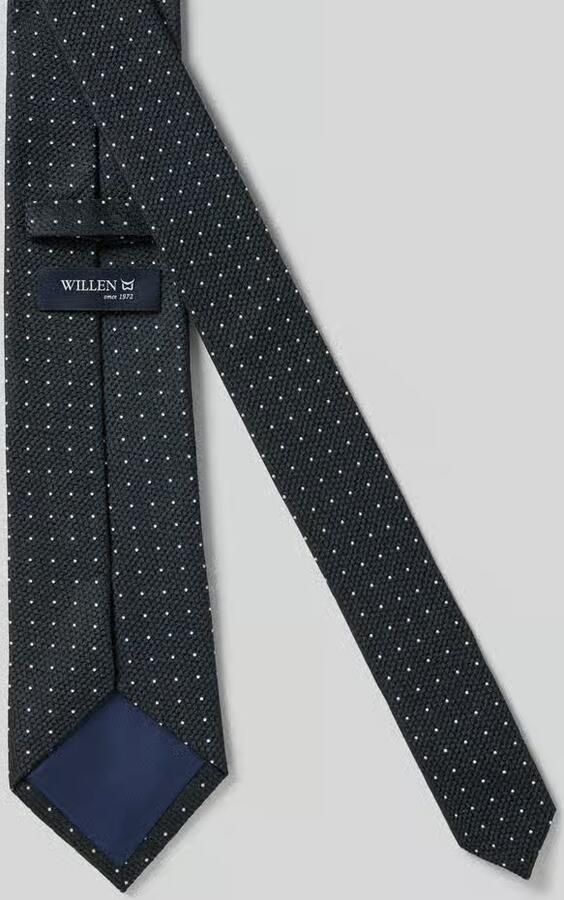 Willen Stropdas van pure zijde met labeldetail