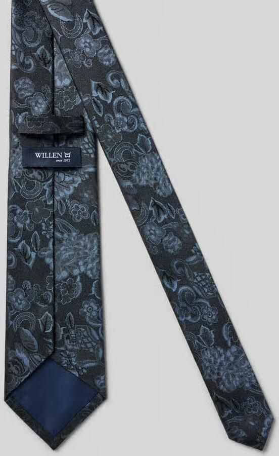 Willen Stropdas van pure zijde met logodetail