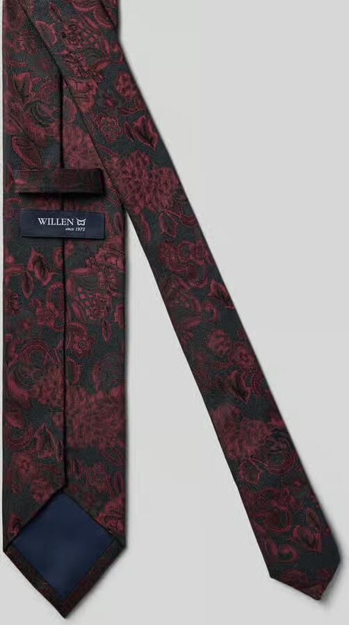 Willen Stropdas van pure zijde met logodetail