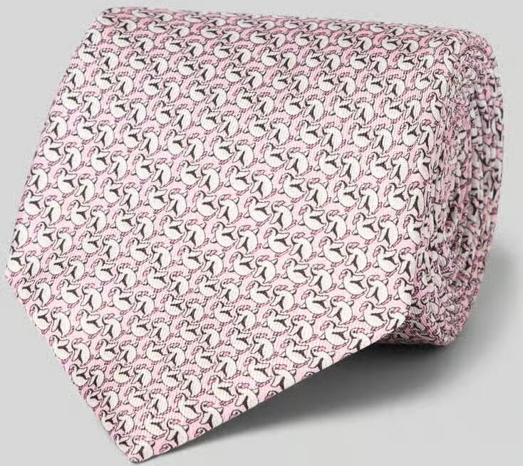 Willen Stropdas van zuivere zijde met all-over motiefprint - Foto 2