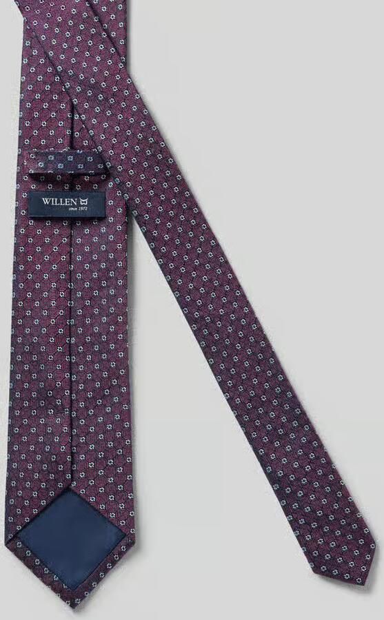 Willen Zijden stropdas van pure zijde (7 5 cm)
