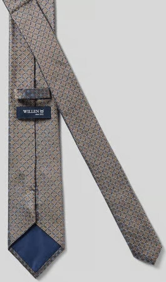 Willen Zijden stropdas van pure zijde (7 5 cm)