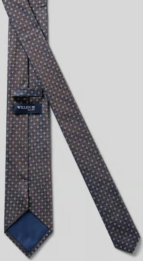 Willen Zijden stropdas van pure zijde (7 5 cm)
