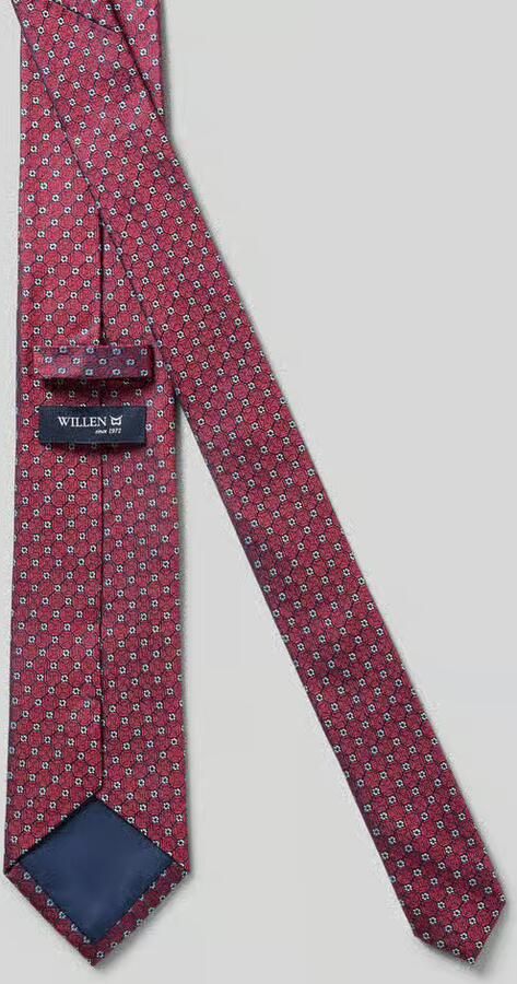 Willen Zijden stropdas van pure zijde (7 5 cm)