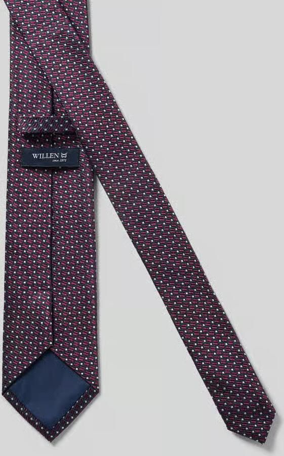 Willen Zijden stropdas van pure zijde (7 5 cm)