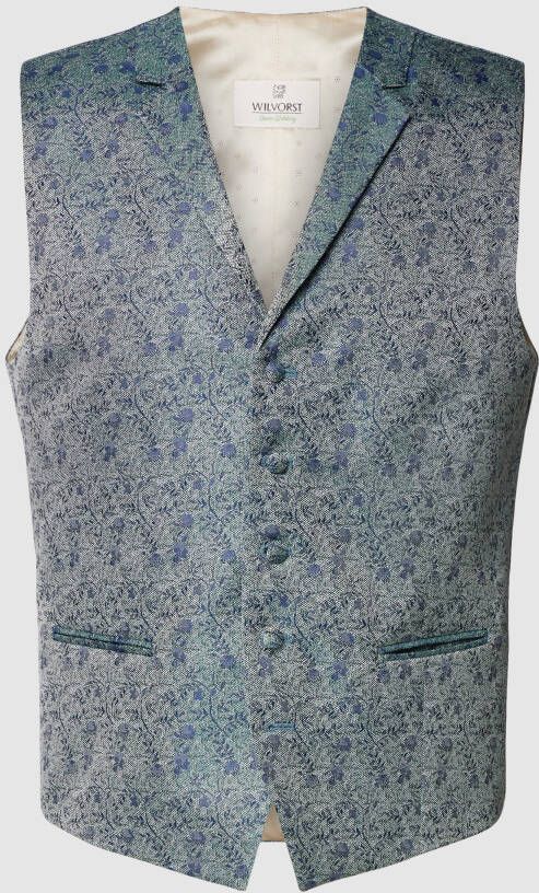 Wilvorst Gilet met all-over motief