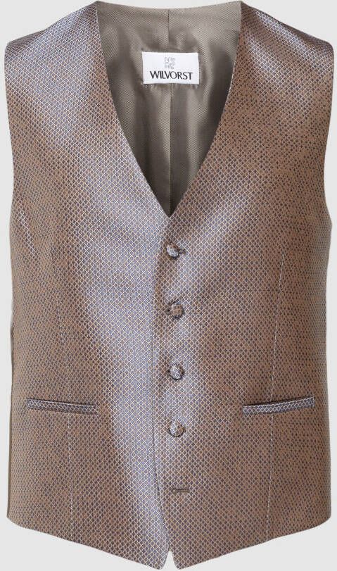 Wilvorst Gilet met all-over motief