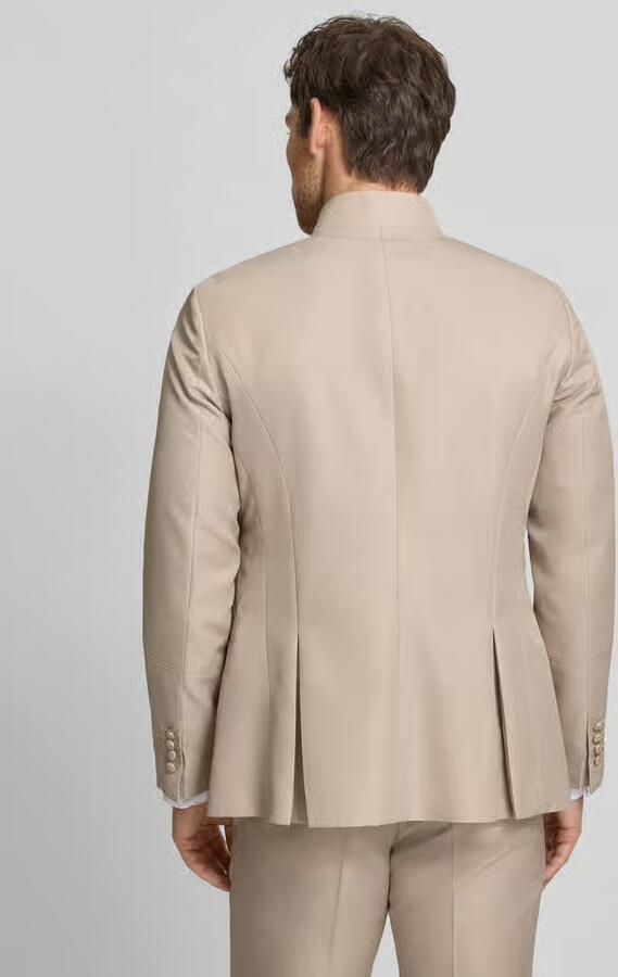 WILVORST Colbert met knoopsluiting en labelpatch