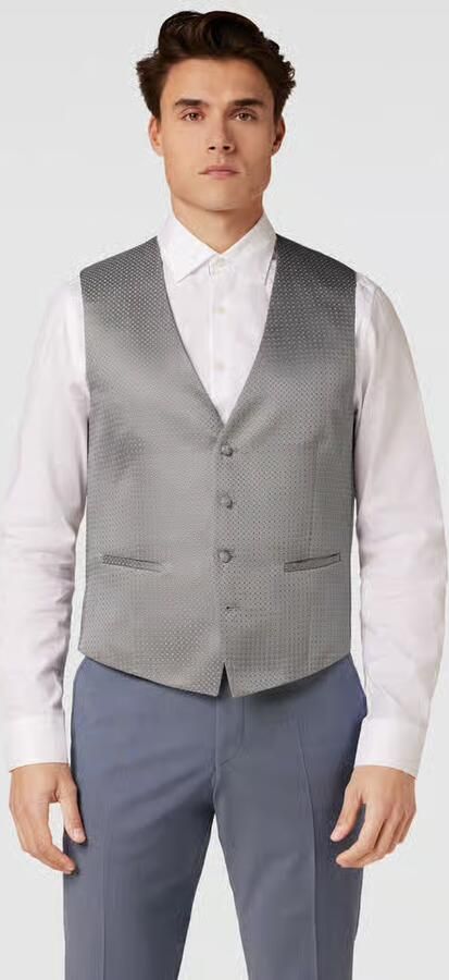 WILVORST Gilet met all-over motief - Foto 2