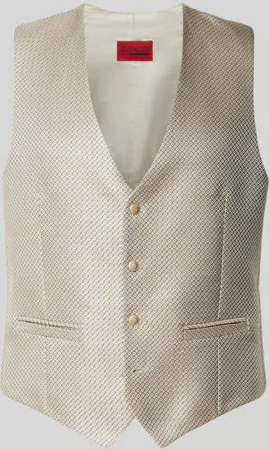 WILVORST Gilet met paspelzakken en V-hals