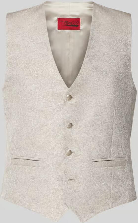 WILVORST Gilet met V-hals en paspelzakken