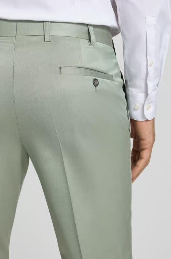 WILVORST Pantalon met Franse steekzakken en persvouw