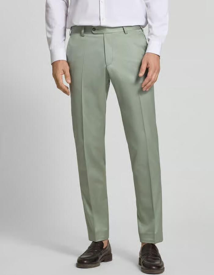 WILVORST Pantalon met Franse steekzakken en persvouw - Foto 3